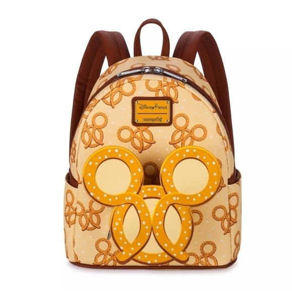 Mickey Mouse Pretzel Loungefly Backpack - Picture 1 of 11